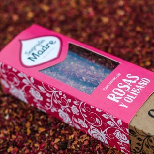 Incienso SAGRADA MADRE Hierbas Rosas y Olíbano